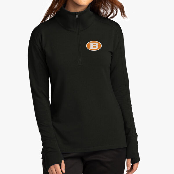 B Oval Women's Sport Wick ® Flex Fleece 1/4 Zip Thumbnail
