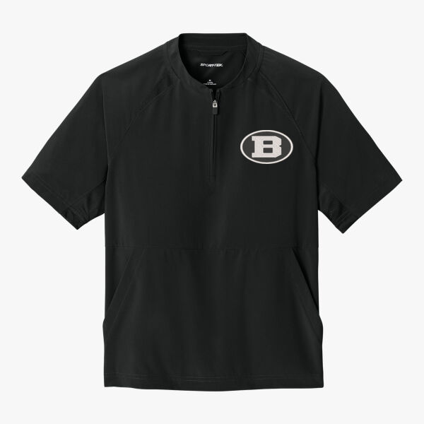 B Oval Youth Repeat 1/2 Zip Short Sleeve Jacket Thumbnail