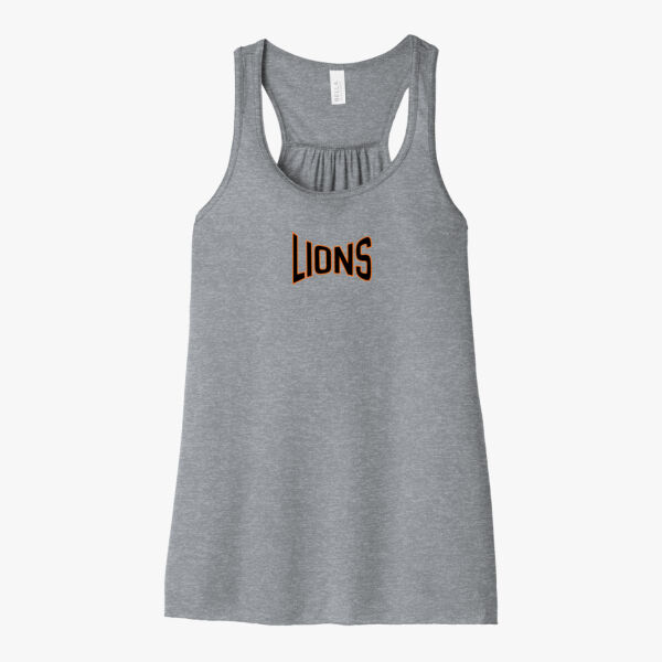 "Lions" Women's Flowy Racerback Tank Thumbnail