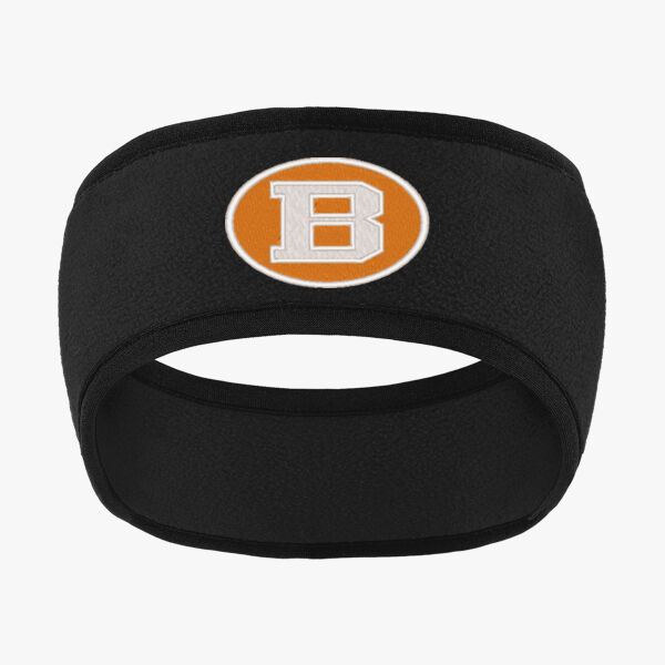 B Oval Two Color Fleece Headband Thumbnail