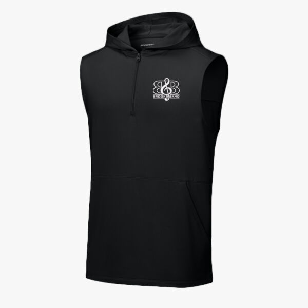 Brooks Band Sport Wick ® Stretch Sleeveless Hooded 1/4 Zip Thumbnail