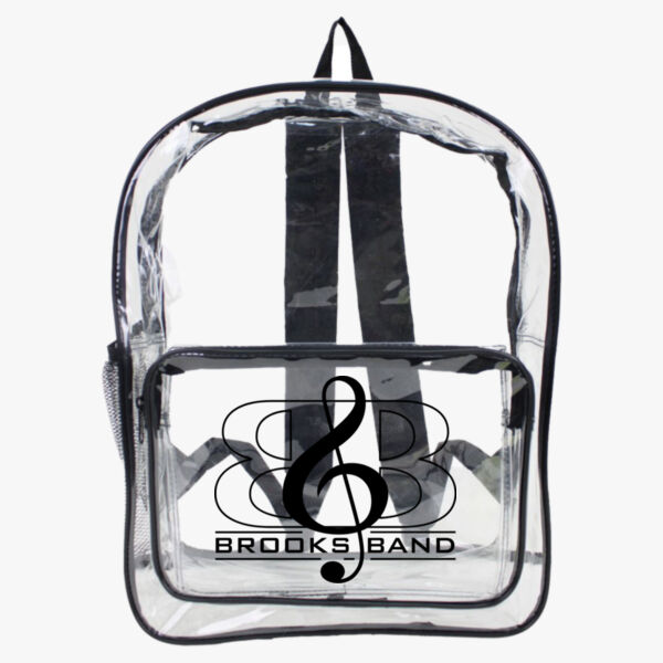 Brooks Band Large 17" Heavy Duty Clear Backpack Thumbnail